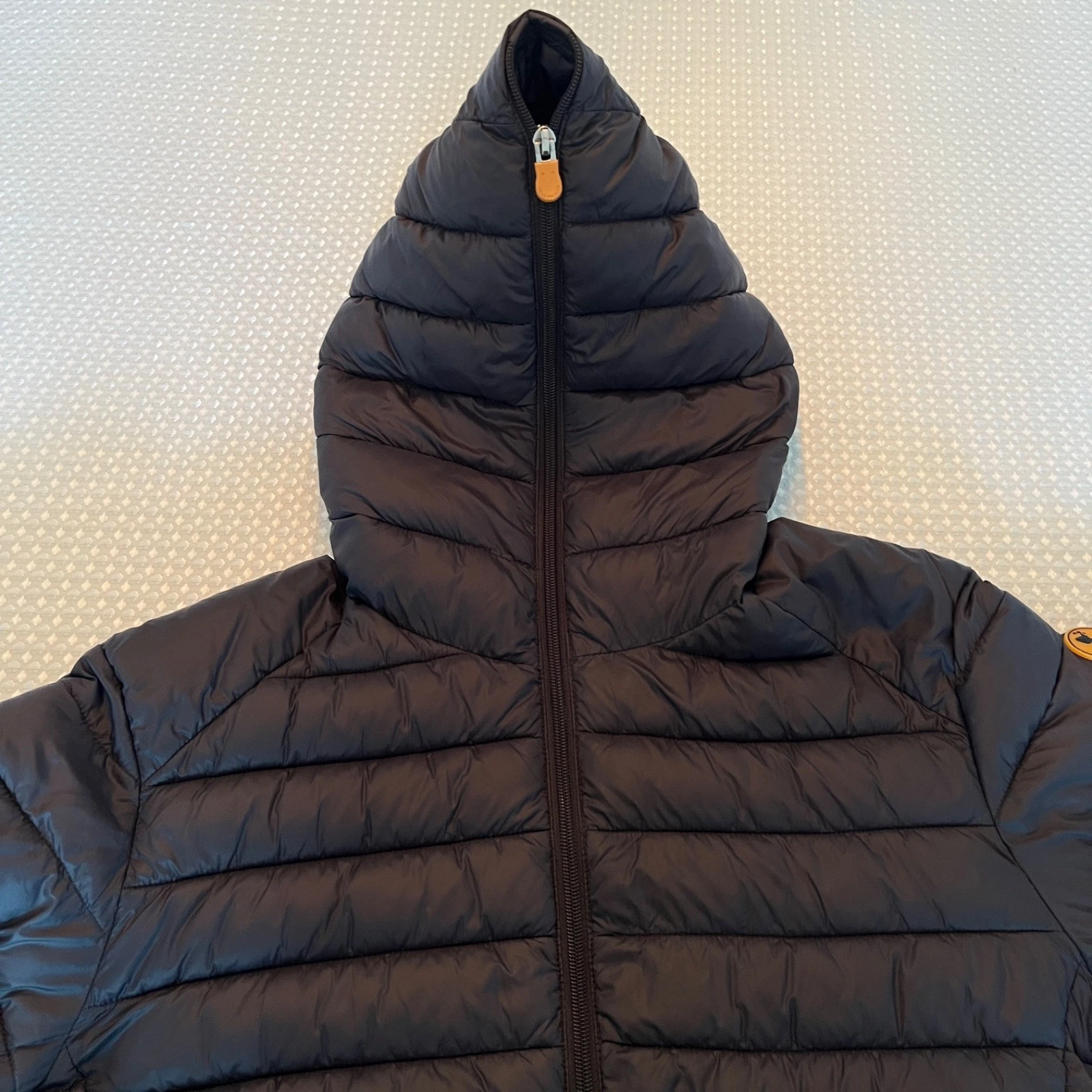 Save The Duck Men's Blue Hooded Puffer Jacket M Regular Full Zip Quilted image 3