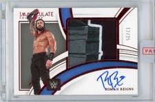 2022 Panini Immaculate WWE Roman Reigns Premium Relic Auto Autograph #d 12/25