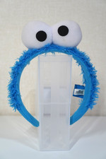 Sesame Street Cookie Monster Blue Fluffy Plush Headband Big Eyes Japan