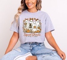 Image of Squad Ghouls Shirt, Cute Ghost Friends Tee, Funny Halloween Group Top