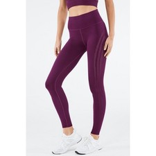 NWT FABLETICS High-Waisted SculptKnit Dark Plum Legging M