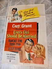 1948  RKO movie EVERYGIRL SHOULD BE MARRIED W/ CARY GRANT & BETSEY DRAKE..1 SHT.