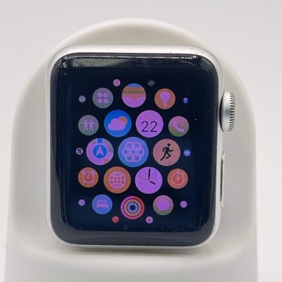 Unlocked Apple Watch Series 3 38mm GPS + Cellular A1860 Silver READ