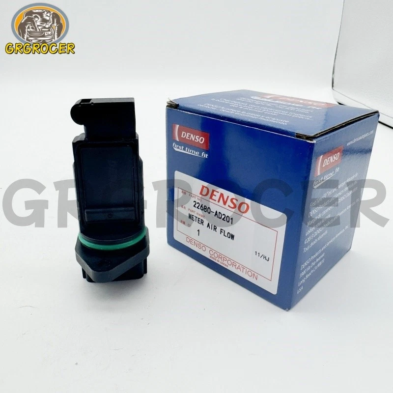 DENSO 22680-AD201 Mass Air Flow Meter Sensor For Nissan Maxima Infiniti Subaru Foto 3 de 4