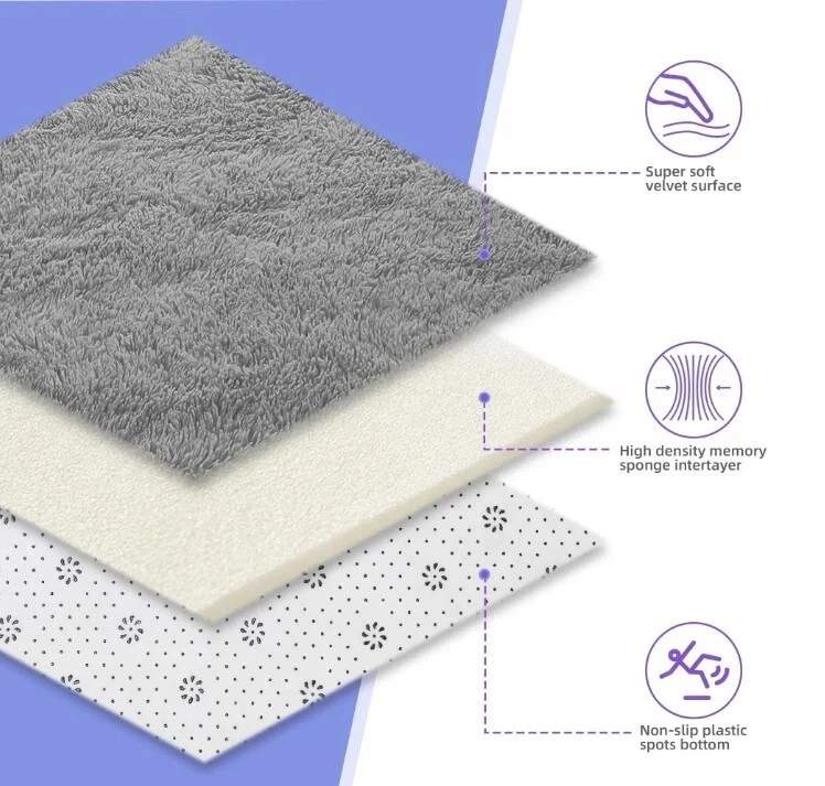 Area Rug, 8' x 10' Soft Fluffy for Living Room Bedroom Kids Room Decor Carpet. - Image 3 of 4