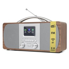 LEMEGA DR6 DAB/DAB+ Stereo Digital Radio - 2.0 DAB DR6, Walnut