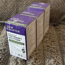 New Chapter One Daily Every Woman's Multivitamin 30 Tablets - Lot Of 3 - 02/27