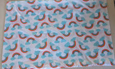 Kids’ Standard Size Pillowcase White with Rainbows