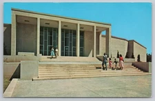 Postcard Harry S Truman Library Independence MO Missouri Vintage Photochrome