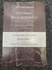 2025-2026 NEW JERSEY RULES OF EVIDENCE Book Brand New Sealed