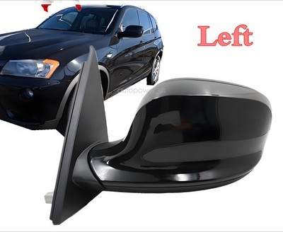 For BMW X3 2011-2013 2014 Heated Mirror Black Left Driver Side Power View
