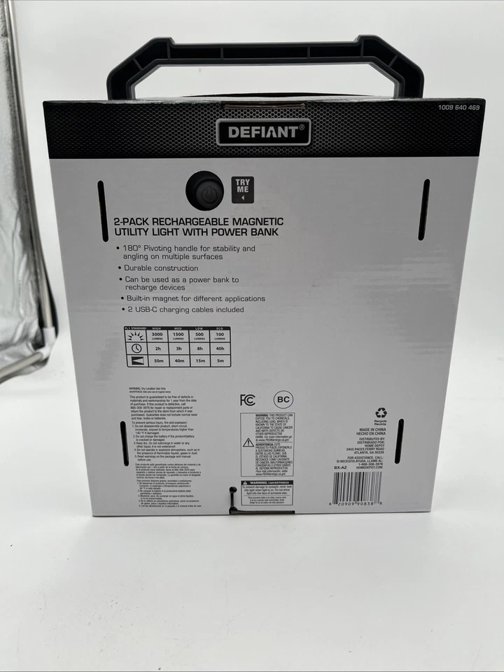 Defiant 3000 Lm Work Light 2 Pack - Image 3 of 4