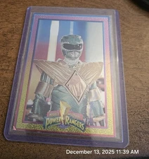 1994 Mighty Morphin Power Rangers Green Power Ranger POWER FOIL Trading Card #37