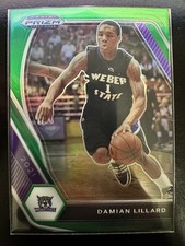 Damian Lillard 2021 Panini Prizm Draft Picks #83 Weber State Wildcats Green