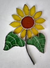 Attrape soleil tournesol en verre teinté