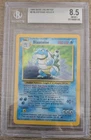 BGS 8.5 Pokemon Blastoise Base Set Unlimited 2/102 Holo Unlimited Rare NM-MT+