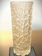 70s VINTAGE GERMAN GOEBEL CHARLOTTENHUTTE PRESSED GLASS VASE