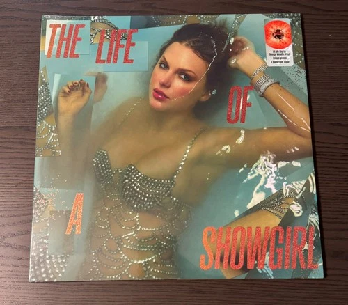 Taylor Swift The Life of a Showgirl Lit My Sky Up Orange Metallic Vinyl SEALED