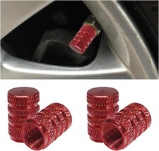 4PCS Car Tire Valve Stem Caps - Aluminum Alloy Valve Cap Car Air Cover - Dust Pr