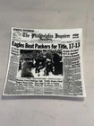 Vintage Bernad Creations 60s NFL Eagles Best Packers Milk Glass Style Tray Dish