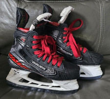 Bauer Vapor 2X Pro Ice Hockey Skates Sz 4 - TUUK LS5 Carbon Steel - EXCELLENT