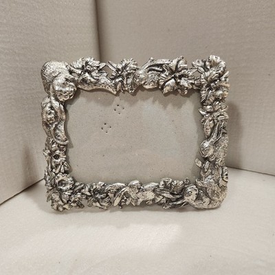 Vintage Arthur Court Signed 1995 Bunny Rabbit Pewter Frame