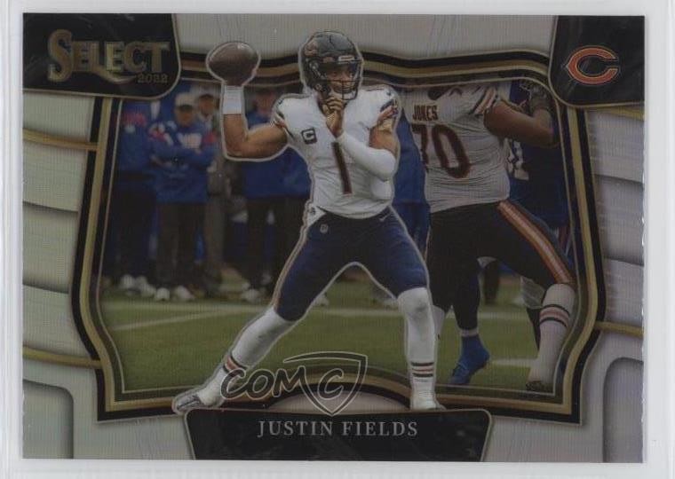 2022 Panini Select Field Level Silver Prizm Justin Fields #410 17lu