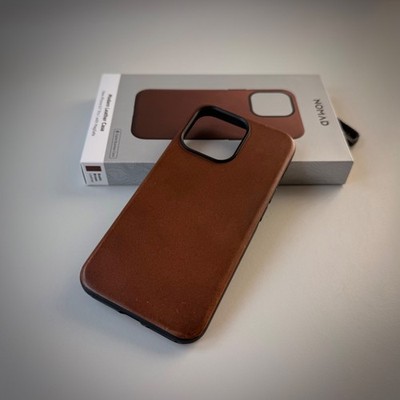 Nomad Modern Leather Case für iPhone 13 Pro | MagSafe | Echtleder-Schutzhülle