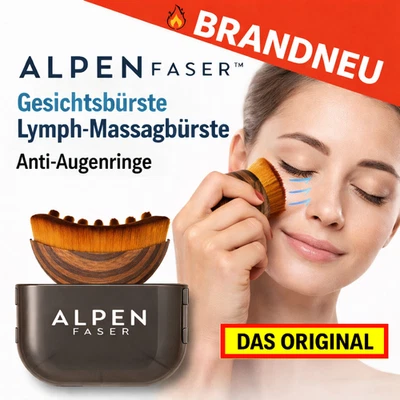 MAVURA Alpenfaser™ Gesichtsbürste Lymph Massagebürste Anti-Augenringe Aluvea Face Brush