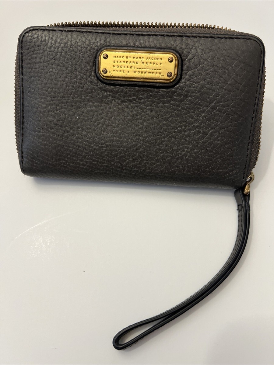 MARC By Marc Jacobs Leather Zip Around Wallet Wristlet