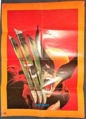 1989 WOLVERINE INCREDIBLE HULK #340 ORIGINAL POSTER TODD MCFARLANE