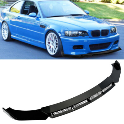 For BMW 3 Series E46 E90 E91 E92 Front Bumper Lip Spoiler Body Kit Glossy UP