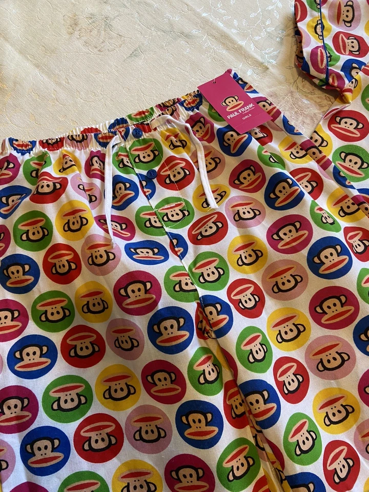 Nuevo con etiquetas Paul Frank Mono Niñas 2 piezas Pijama Ropa de dormir 4/5 Foto 3 de 4
