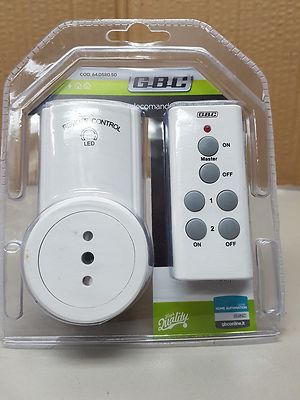 Set Prese Wireless Conecto - 1 Presa E 1 Telecomando, Controllo Da Remoto Fino A 30m, 2300W, Bianco - Foto 5