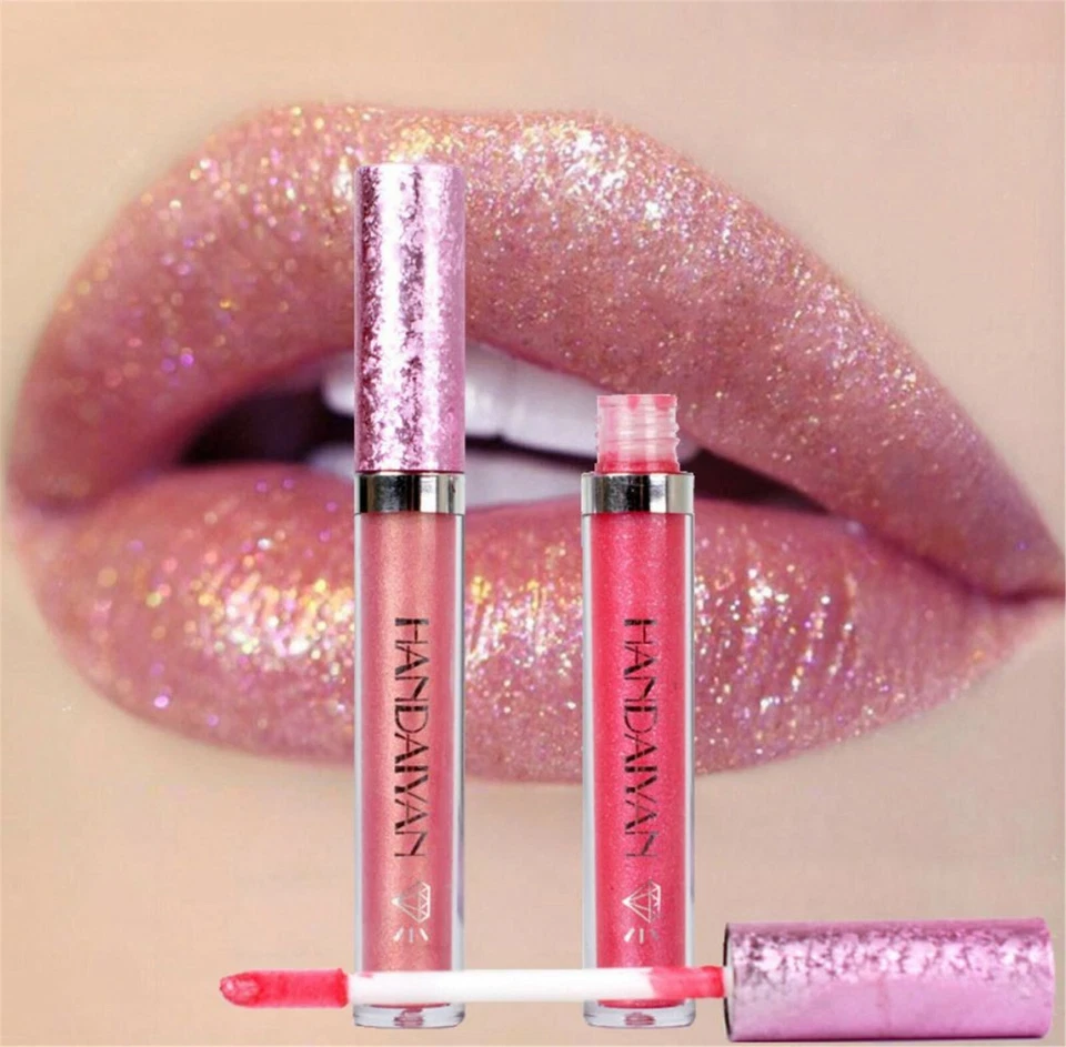 Non-stick Metallic Mermaid Shiny Glitter Shine Lip Gloss Liquid Lip stick Makeup - image 2 of 4
