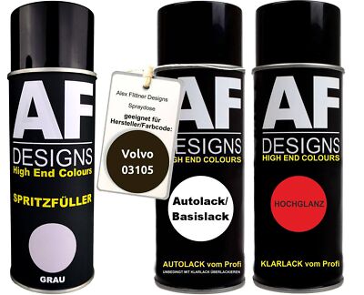 Spritzfüller Set für Volvo 03105 Expresso Fizz Metallic Klarlack Spritzfüller Gr