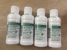 4x Betasept Antiseptic Non-Sterile Surgical Scrub Chlorhexidine Gluconate 4 4oz