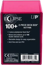 Ultra Pro Eclipse 2-Piece Deck Box: Hot Pink -Cards or Board Games storage