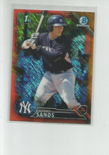 2016 BOWMAN CHROME PROSPECTS ORANGE SHIMMER REFRACTORS #BCP173 DONNY SANDS