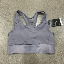 NWT Nike Swoosh BV3775-056 Women's Medium Support Pocket Sports Bra Grey Size XS