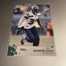 2019 Panini Instant Quandre Diggs NFC WILD CARD #195! GREEN SSP -- #'d 07/10!