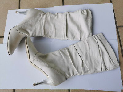 Stiefel mit Stiletto-Absatz, Vero Cuoio, weiß, Gr. 37 1/2