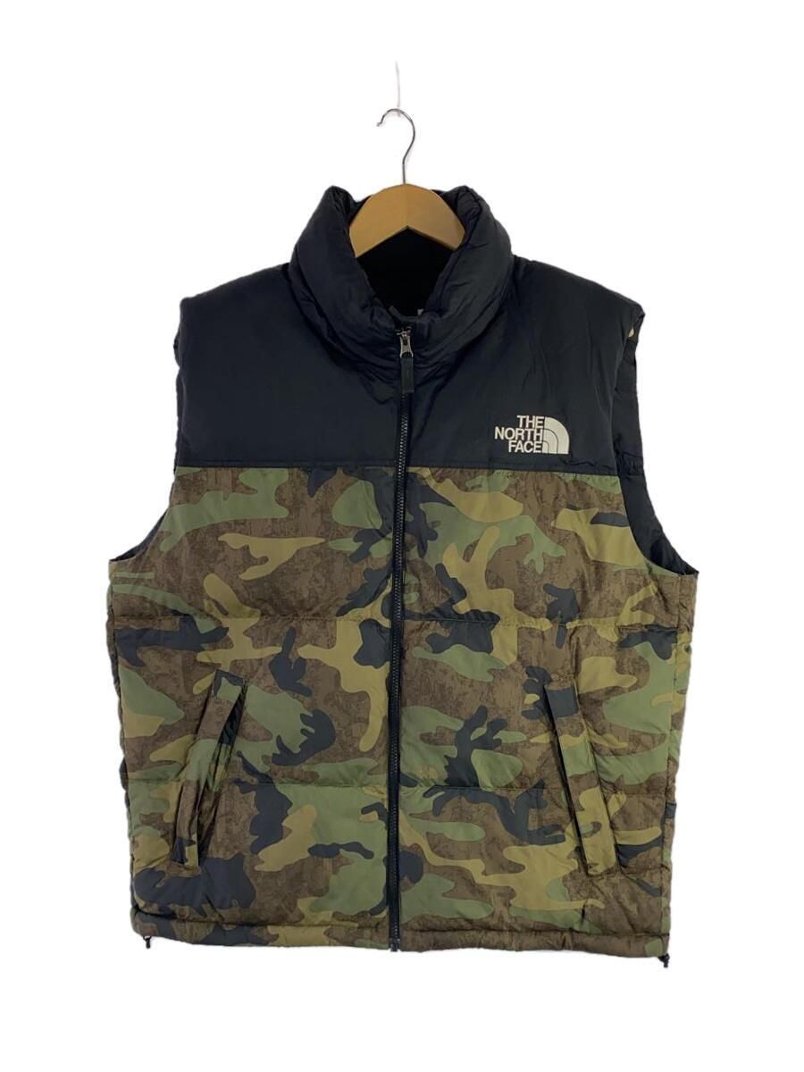 THE NORTH FACE DOWN VEST NOVELTY NUPTSE NUPSI XL NYLON CAMO Used 