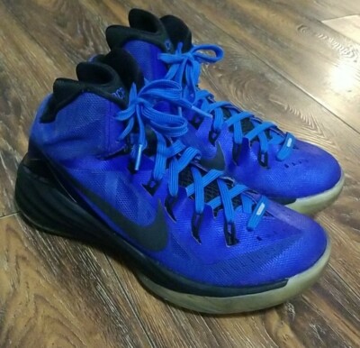 NIKE BLUE LUNARLON HYPERQUICKNESS BASKETBALL ATHLETIC SHOES SNEAKERS SIZE 6Y 