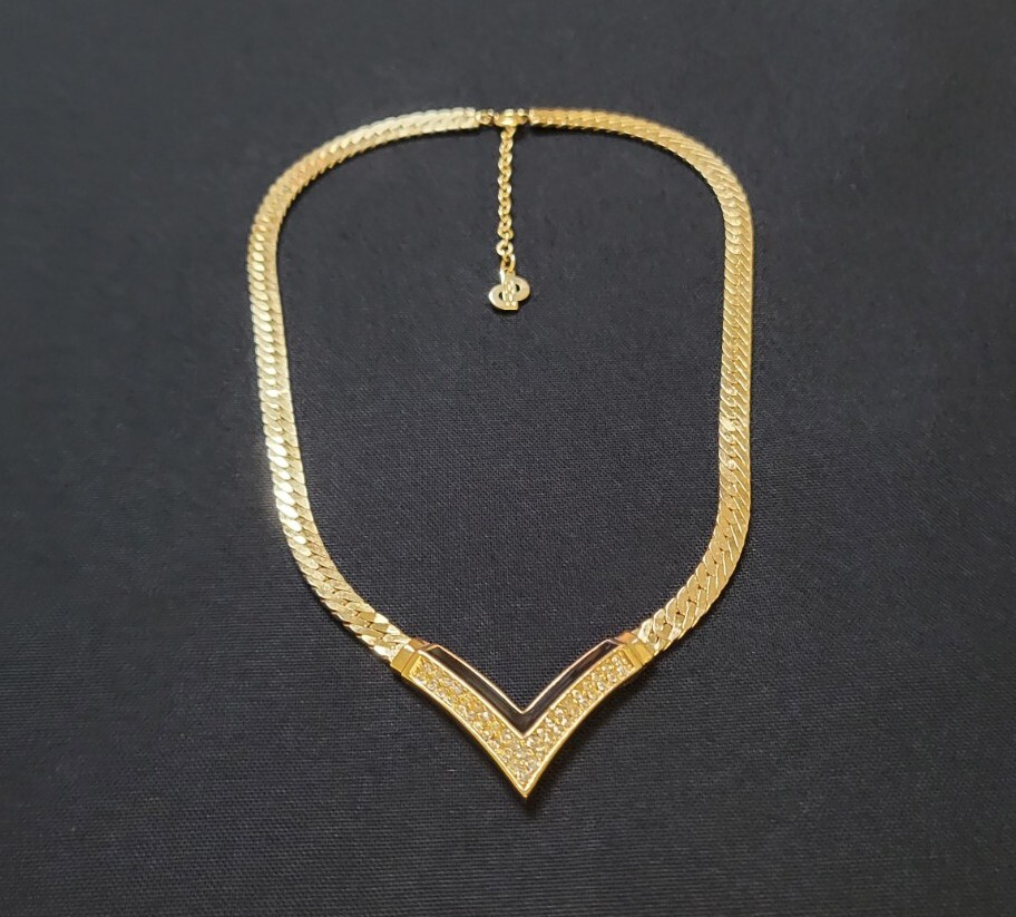 Vintage Christian Dior Crystal Enamel Necklace | eBay Vintage Christian Dior Crystal Enamel Necklace | eBay