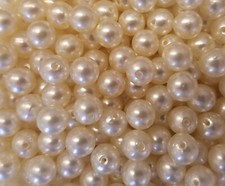 350 pcs Ivory Loose Artificial Plastic Pastel Pearls 8mm Round Craft Beads