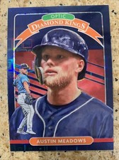 2020 Donruss Optic Diamond Kings FOTL Pandora Blue Prizm /99 Austin Meadows #15