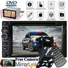Bluetooth DVD CD CAR RADIO STEREO USB MIRRORS Fit Ford F-150/250/350/650/750+CAM