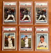 2019 Topps Keston Hiura Rookie RC Chrome Update Refractor Inserts - PSA 10 Lot