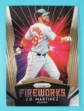 2019 Panini Prizm Fireworks J.D. Martinez Boston Red Sox #F7